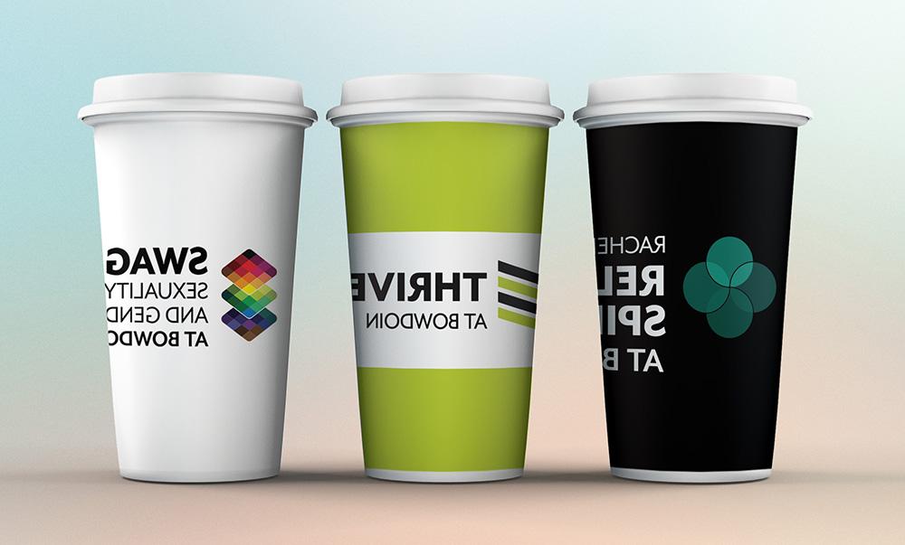 examples of program badges on coffee cups